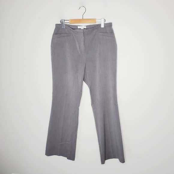 Chico's Pants Retro Wide Leg Work Career Casual Trousers Classic Grey M - Picture 2 of 13